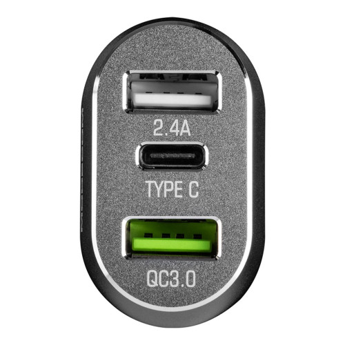 Зарядний пристрій Modecom 3xUSB 2.4A QC3.0+USB+Type C Port CU2C1-07 (ZT-MC-CU2C1-07)