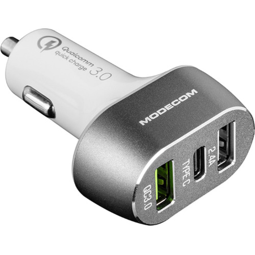 Зарядний пристрій Modecom 3xUSB 2.4A QC3.0+USB+Type C Port CU2C1-07 (ZT-MC-CU2C1-07)