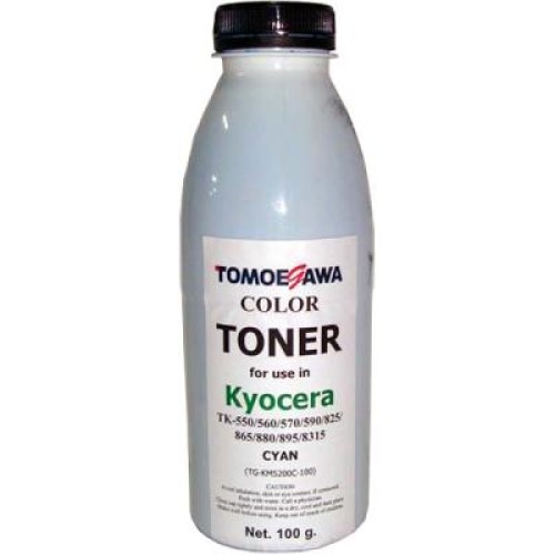 Тонер KYOCERA TK-550/825/865/880/895/8315 100г Cyan Tomoegawa (TG-KM5200C-100)