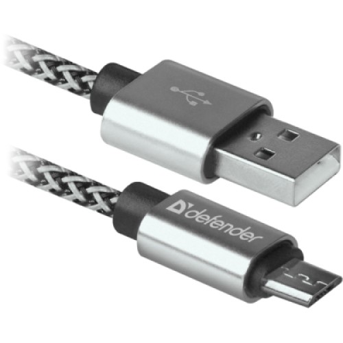 Дата кабель USB 2.0 AM to Micro 5P 1.0m USB08-03T PRO Defender (87815)