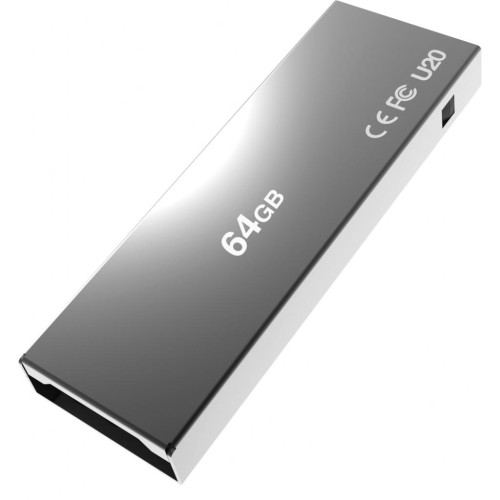 USB флеш накопичувач AddLink 64GB U20 Titanium USB 2.0 (ad64GBU20T2)