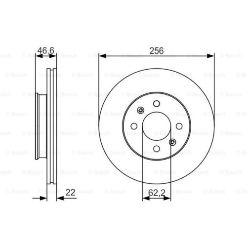 Гальмівний диск Bosch 0 986 479 R77