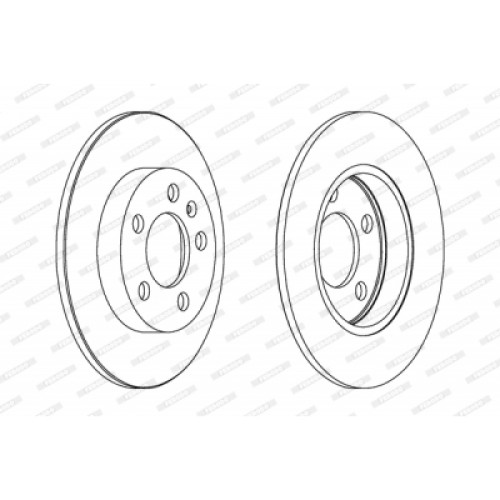 Гальмівний диск FERODO DDF1155