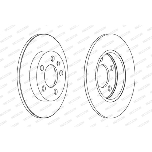 Гальмівний диск FERODO DDF1155