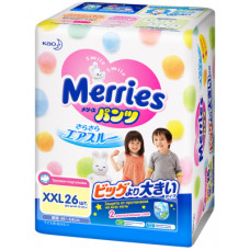 Підгузок Merries трусики для дітей розмір XXL 15-28 кг 26 шт (558862)