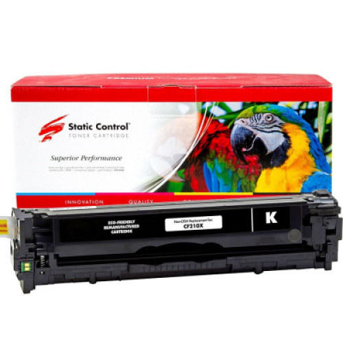 Картридж Static Control HP CF210X (131X), Canon 731H black Parrot (002-01-LF210X)