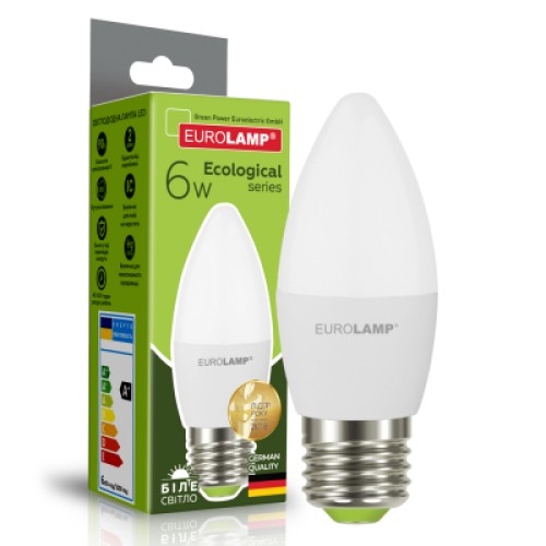 Лампочка Eurolamp LED CL 6W E27 4000K 220V (LED-CL-06274(P))