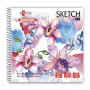 Альбом для малювання Santi для акварелі Flowers, 210х210 мм, 10 аркушів (130494)