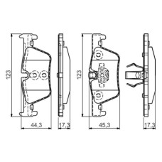 Гальмівні колодки Bosch 0 986 494 554