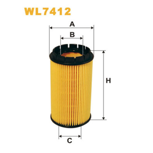 Фільтр масляний Wixfiltron WL7412