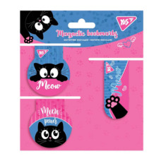 Закладки для книг Yes магнітні Meow, 3 шт (707562)