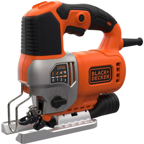 Електролобзик Black&Decker 50 Вт, 1000 - 3100 хід/хв, 2.2 кг, кейс (BES610K)