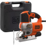 Електролобзик Black&Decker 50 Вт, 1000 - 3100 хід/хв, 2.2 кг, кейс (BES610K)