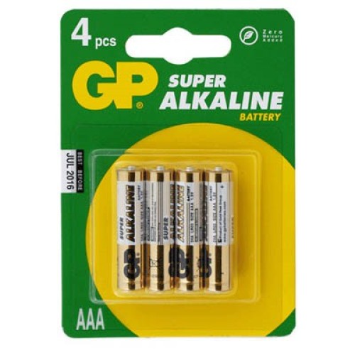 Батарейка Gp AAA LR3 Super Alcaline * 4 (24A-U4 / 4891199000058)