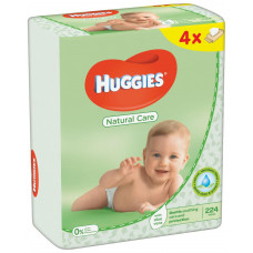 Дитячі вологі серветки Huggies Natural Care 56 х 4 шт (5029053550183)