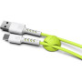 Дата кабель USB 2.0 AM to Type-C 1.0m Soft white/lime Pixus (4897058531169)