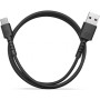 Дата кабель USB 2.0 AM to Type-C 1.0m Soft black Pixus (4897058530919)