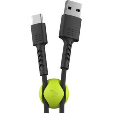 Дата кабель USB 2.0 AM to Type-C 1.0m Soft black Pixus (4897058530919)