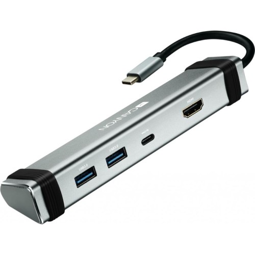 Концентратор Canyon USB Type-C to Type-C PD + 2*USB3.0 + HDMI 4K/30fps (CNS-TDS03DG)