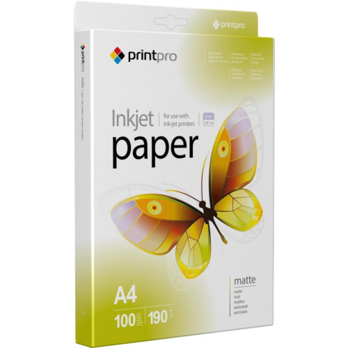 Папір PrintPro A4 Matt 190г, 50ст. (PME190050A4)