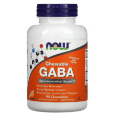 Амінокислота Now Foods GABA (гамма-аміномасляна кислота), Цитрусовий Смак, 250 м (NOW-00082)