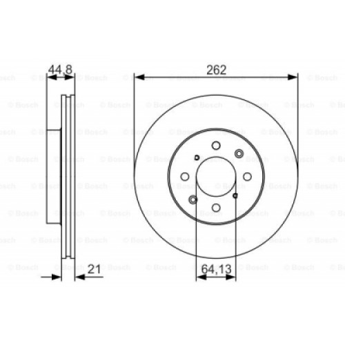 Гальмівний диск Bosch 0 986 479 R80