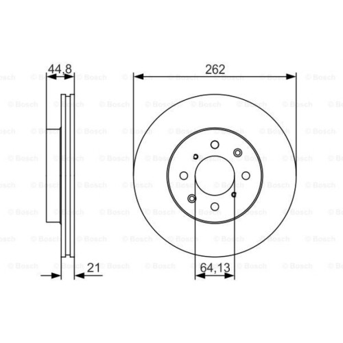 Гальмівний диск Bosch 0 986 479 R80