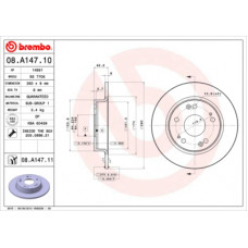 Гальмівний диск Brembo 08.A147.10