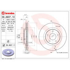 Гальмівний диск Brembo 09.A637.10