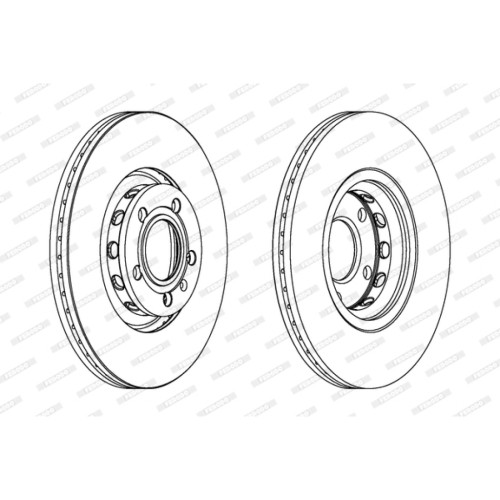 Гальмівний диск FERODO DDF1707