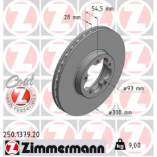 Гальмівний диск ZIMMERMANN 250.1379.20