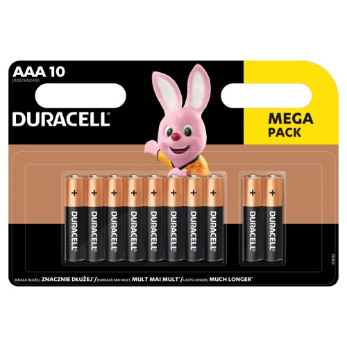 Батарейка Duracell AAA MN2400 LR03 * 10 (5002509/5006462)