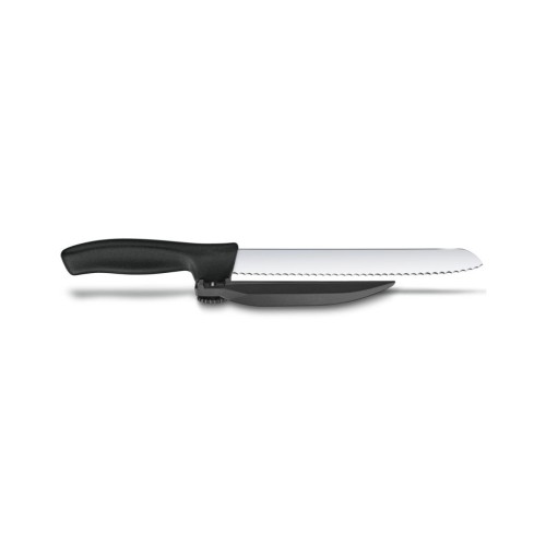 Кухонний ніж Victorinox SwissClassic DUX 21 см Serrated Black (6.8663.21)