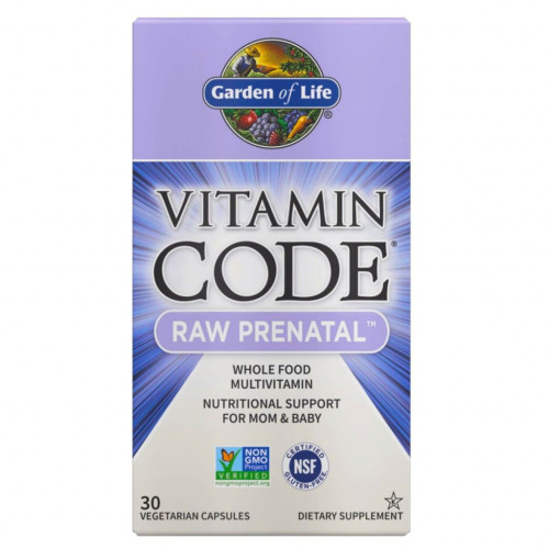 Вітамін Garden of Life Сирі вітаміни для вагітних, RAW Prenatal, Vitamin Code, 30 в (GOL11589)