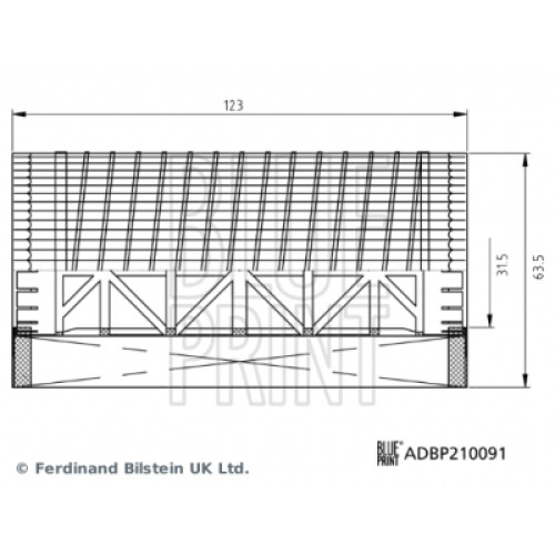 Фільтр масляний Blue Print ADBP210091