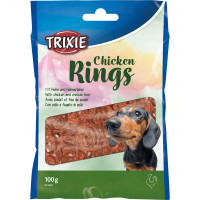 Ласощі для собак Trixie Chicken Rings з куркою 100 г (4011905316659)