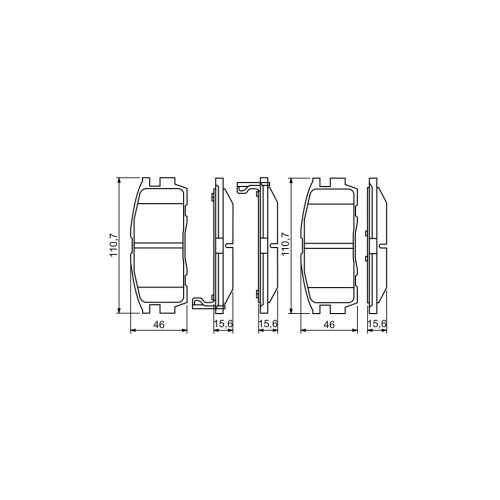 Гальмівні колодки Bosch 0 986 494 251