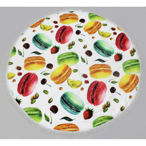 Рушник MirSon пляжний №5066 Summer Time Macaroons 150x150 см (2200003947748)