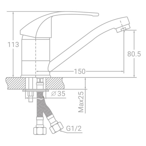 Змішувач TAU SD-2B143C (9804120)