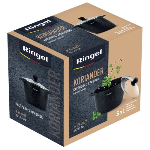 Каструля Ringel Koriander 6,5 л (RG-2107-24h)