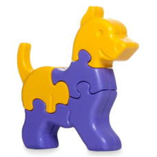 Розвиваюча іграшка Tigres 3D пазли Тваринки - 1 шт, 8 елементів, жовтий (39356)