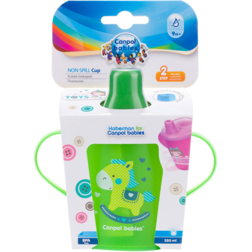 Поїльник-непроливайка Canpol babies Toys 250 мл Зелена (31/200_gre)