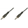 Кабель мультимедійний Jack 3.5mm M/Jack 3.5mm M 1.5m DIGITUS (AK-510100-015-S)