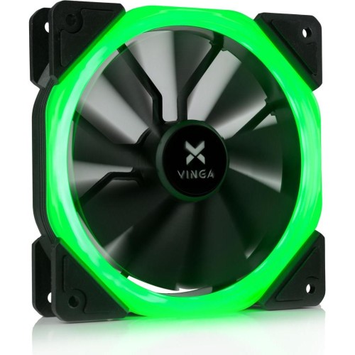 Кулер до корпусу Vinga LED fan-01 green