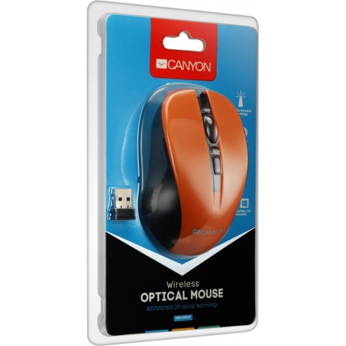 Мишка Canyon MW-1 Wireless Orange (CNE-CMSW1O)