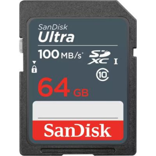 Карта пам'яті SanDisk 64GB SDXC class 10 UHS-1 (SDSDUNR-064G-GN3IN)