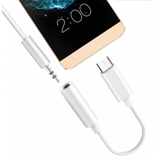 Перехідник Lapara USB Type-C Male - Audio AUX mini jack 3,5 mm Female (LA-Type-C-Audio-3.5mm white)