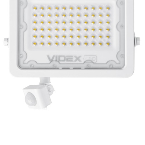 Прожектор Videx LED 50W 5000K з датчиком руху (VL-F2e505W-S)