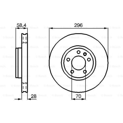 Гальмівний диск Bosch 0 986 478 593