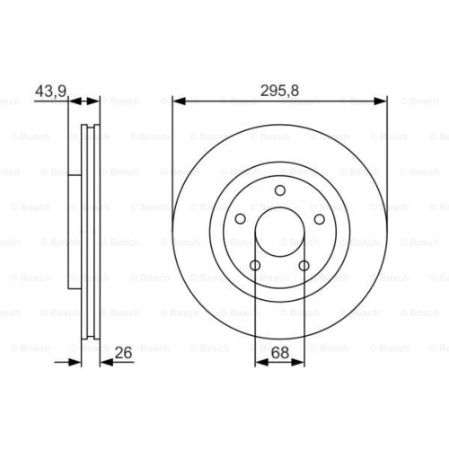 Гальмівний диск Bosch 0 986 479 R89